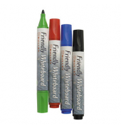Boardmarker Friendly, 17350, Etui, 4-farbig sortiert, 2-3mm Rundspitze