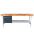 Werkbank lichtgrau, anthrazitgrau 3 Schubladen 200,0 x 75,0 x 85,0 cm 