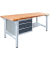 Werkbank lichtgrau, anthrazitgrau 3 Schubladen 200,0 x 75,0 x 85,0 cm 