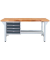 Werkbank lichtgrau, anthrazitgrau 4 Schubladen 150,0 x 75,0 x 85,0 cm 