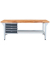 Werkbank lichtgrau, anthrazitgrau 4 Schubladen 200,0 x 75,0 x 85,0 cm 