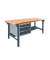 Werkbank  anthrazitgrau, lichtgrau 3 Schubladen 200,0 x 75,0 x 85,0 cm 