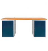 Werkbank lichtgrau, anthrazitgrau 200,0 x 75,0 x 85,0 cm 