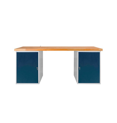 Werkbank lichtgrau, anthrazitgrau 200,0 x 75,0 x 85,0 cm 