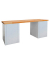 Werkbank lichtgrau, anthrazitgrau 200,0 x 75,0 x 85,0 cm 