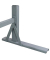Werkbank staubgrau 70,0 - 117,0 x 20,0 x 75,0 cm 