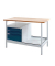 Werkbank Eko lichtgrau, anthrazitgrau 3 Schubladen 120,5 x 60,0 x 82,5 cm 