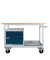 Werkbank Eko lichtgrau, anthrazitgrau 3 Schubladen 130,0 x 60,0 x 85,0 cm 