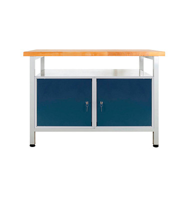 Werkbank lichtgrau, anthrazitgrau 120,0 x 60,0 x 84,0 cm 