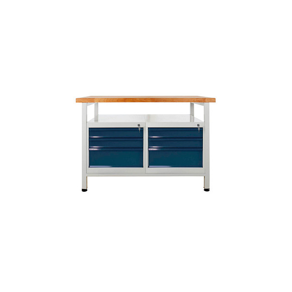4050049429306 - Werkbank lichtgrau anthrazitgrau 6 Schubladen 1200 x 600 x 840 cm 4050049429306 ADB 4050049429306 - Werkbank lichtgrau anthrazitgrau 6 Schubladen 1200 x 600 x 840 cm 4050049429306 ADB