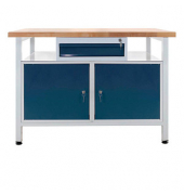 Werkbank lichtgrau, anthrazitgrau 1 Schublade 120,0 x 60,0 x 84,0 cm 