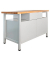 Werkbank lichtgrau, anthrazitgrau 1 Schublade 120,0 x 60,0 x 84,0 cm 