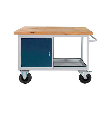 Werkbank lichtgrau, anthrazitgrau 130,0 x 60,0 x 82,7 cm 
