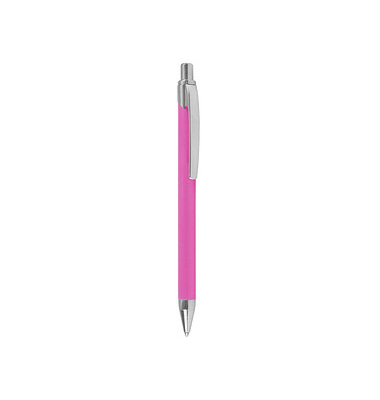 Kugelschreiber Rondo Soft pink Schreibfarbe blau, 