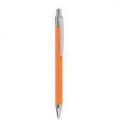 Kugelschreiber Rondo Soft orange Schreibfarbe blau, 