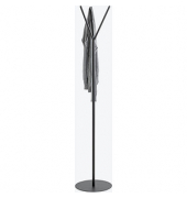 Kleiderständer 47599 schwarz Metall 8 Haken 35,0 x 173,0 cm 
