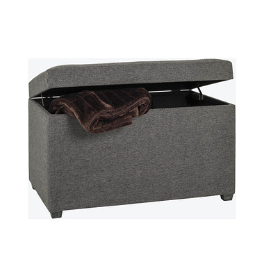 Sitztruhe 52126 anthrazit Holz 58,0 cm 