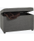 Sitztruhe 52126 anthrazit Holz 58,0 cm 