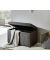Sitztruhe 52126 anthrazit Holz 58,0 cm 