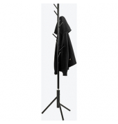 Kleiderständer 52526 schwarz Metall 8 Haken 48,0 x 173,0 cm 