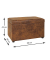Sitztruhe 52824 braun Holz 58,0 cm 