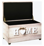 Sitztruhe 52923 Motiv Home Holz 58,0 cm 