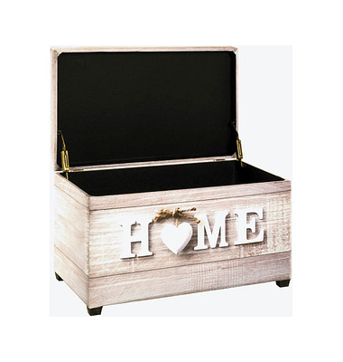 Sitztruhe 52923 Motiv Home Holz 58,0 cm 