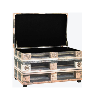 Sitztruhe 52925 Motiv Palette Holz 58,0 cm 
