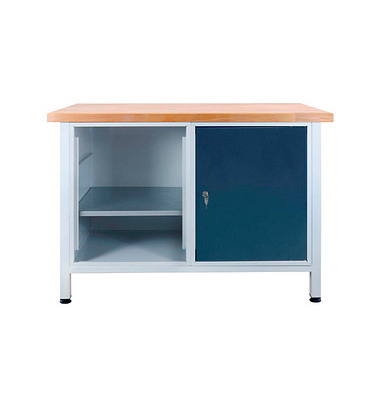 Werkbank lichtgrau, anthrazitgrau 120,0 x 60,0 x 84,0 cm 