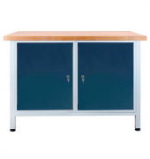 Werkbank lichtgrau, anthrazitgrau 120,0 x 60,0 x 84,0 cm 