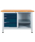 Werkbank lichtgrau, anthrazitgrau 4 Schubladen 120,0 x 60,0 x 84,0 cm 
