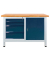 Werkbank lichtgrau, anthrazitgrau 4 Schubladen 120,0 x 60,0 x 84,0 cm 