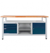Werkbank lichtgrau, anthrazitgrau 3 Schubladen 170,0 x 60,0 x 84,0 cm 