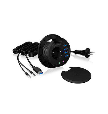 USB-Hub IB-HUB1430 4-fach schwarz 