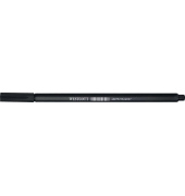 Westcott Fineliner 0,4 mm, schwarz mit metallgefasste Schreibspitze 