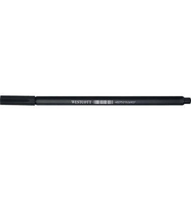 Westcott Fineliner 0,4 mm, schwarz mit metallgefasste Schreibspitze Westcott Fineliner 0,4 mm, schwarz mit metallgefasste Schreibspitze