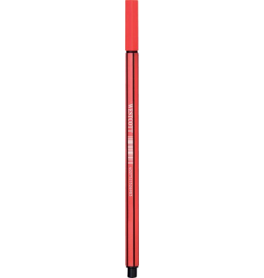 Westcott Fineliner 0,4 mm, rot  metallgefasste Schreibspitze 