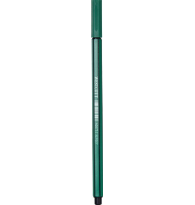 Westcott Fineliner 0,4 mm, grün mit metallgefasste Schreibspitze 