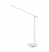 LED-Schreibtischlampe Halo, weiß, mit Standfuß, dimmbar