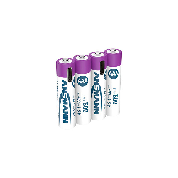 4013674193967 - 1311-0028 Akkus -Universal- 1x4 Ansmann Lithium Akku Micro AAA 400mAh + Ladekabel 1311-0028 1311-0028 4013674193967