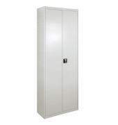 Stahlschrank 40828 lichtgrau 71,0 x 30,0 x 195,0 cm, aufgebaut 