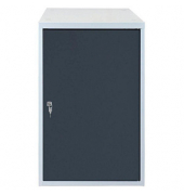 Stahlschrank 41940 anthrazitgrau, lichtgrau 53,0 x 70,0 x 80,0 cm, aufgebaut 