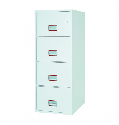Tresor FS2254K World Class Vertical Fire File, wei&szlig;, 4 Schubladen, 1-bahnig