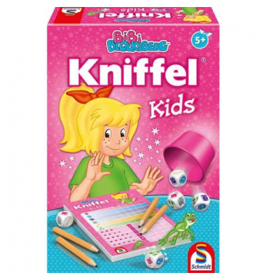 Spiel Kniffel Kids-Bibi Blocksberg  W&uuml;rfelspiel W&uuml;rfelspiel