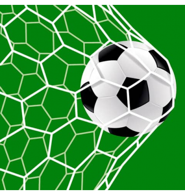 Motivserviette Fußball, 33x33cm, 3-lagig 