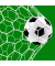 Motivservietten 206153, mehrfarbig / Fu&szlig;balltor, 3-lagig, 33x33cm