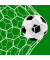 Motivservietten 206153, mehrfarbig / Fu&szlig;balltor, 3-lagig, 33x33cm