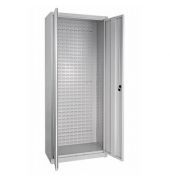 Stahlschrank 40521 lichtgrau 78,0 x 38,0 x 193,0 cm, aufgebaut 