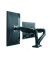 Monitor-Halterung IB-MS304-T IB-MS304-T schwarz f&uuml;r 2 Monitore, Tischklemme, Tischbohrung 