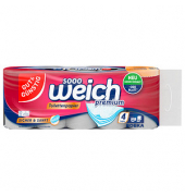Toilettenpapier sooo weich premium 5408392001, 4-lagig, weiß, 180 Blatt / Rolle,